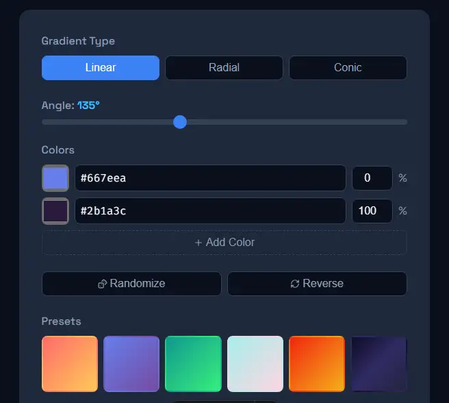 Gradient Generator preview