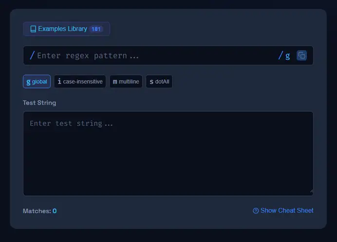 Regex Tester preview